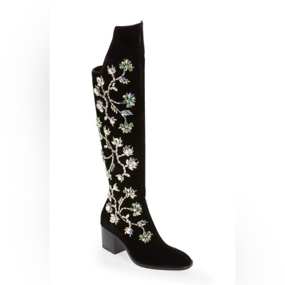 Christian Louboutin Morgan Fluer crystal boots - Picture 2 of 3